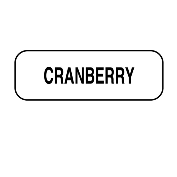 Nevs Cranberry Label 1/2" x 1-1/2" DIET-202 - main